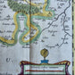 1630s MAP of FRANCE Loudunois / Mirebalais antique by Johannes Janssonius