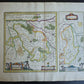 1630s MAP of FRANCE Loudunois / Mirebalais antique by Johannes Janssonius