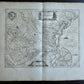1630s MAP of PADUA ITALY antique by Johannes Janssonius