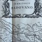 1630s MAP of PADUA ITALY antique by Johannes Janssonius
