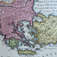 1720 MAP of TURKEY antique OTTOMAN EMPIRE in Europe, Asia, et Africa