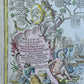 1710 MAP of PALESTINE antique TERRA SANCTA by Johann Baptist Homann