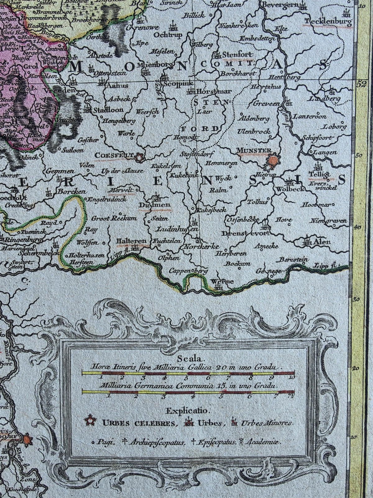 1710 MAP of PALESTINE antique TERRA SANCTA by Johann Baptist Homann