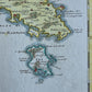 1740 MAP of GREECE Peloponesus hodie Moreae Regnum Johann Baptist HOMANN antique