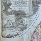 1710 MAP of HOLY LAND antique Iudaea seu Palaestina Terra Sancta by J. Homann