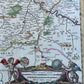 1690 MAP of NORMANDY FRANCE by Johannes Janssonius antique
