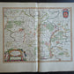 1650 MAP of MAINZ GERMANY Nova et accurata Moguntini Archiepiscopatus ANTIQUE