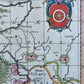 1650 MAP of MAINZ GERMANY Nova et accurata Moguntini Archiepiscopatus ANTIQUE