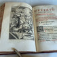 1733 AMAZING VATICAN BINDING w/ SILVER CLASPS illustrated ANTIQUE