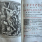 1733 AMAZING VATICAN BINDING w/ SILVER CLASPS illustrated ANTIQUE