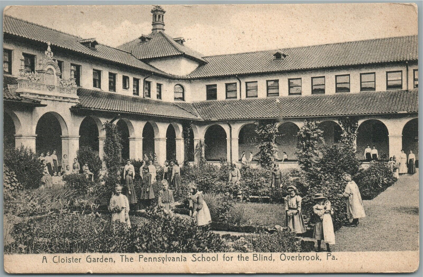 OVERLOOK PA PENNSYLVANIA SCHOOL FOR THE BLIND ANTIQUE POSTCARD