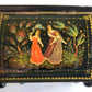 RUSSIAN PALEKH SCHOOL 5 SIDED VINTAGE LACQUER BOX ARTIST SIGNED