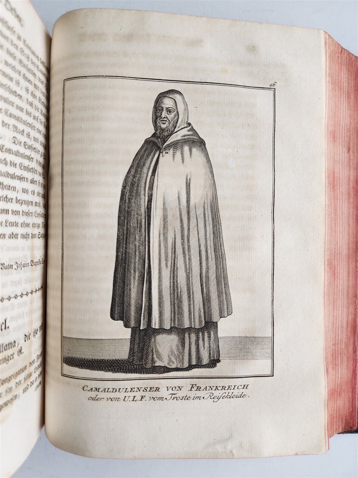 1755 ILLUSTRATED COSTUME HISTORY of MONKS & KNIGHTS for both sexes antique