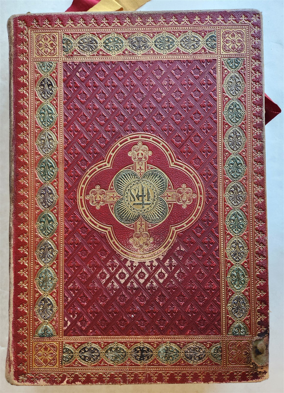1929 MISSALE ROMANUM antique MASSIVE FOLIO FINE LEATHER BINDING