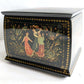 RUSSIAN PALEKH SCHOOL 5 SIDED VINTAGE LACQUER BOX ARTIST SIGNED