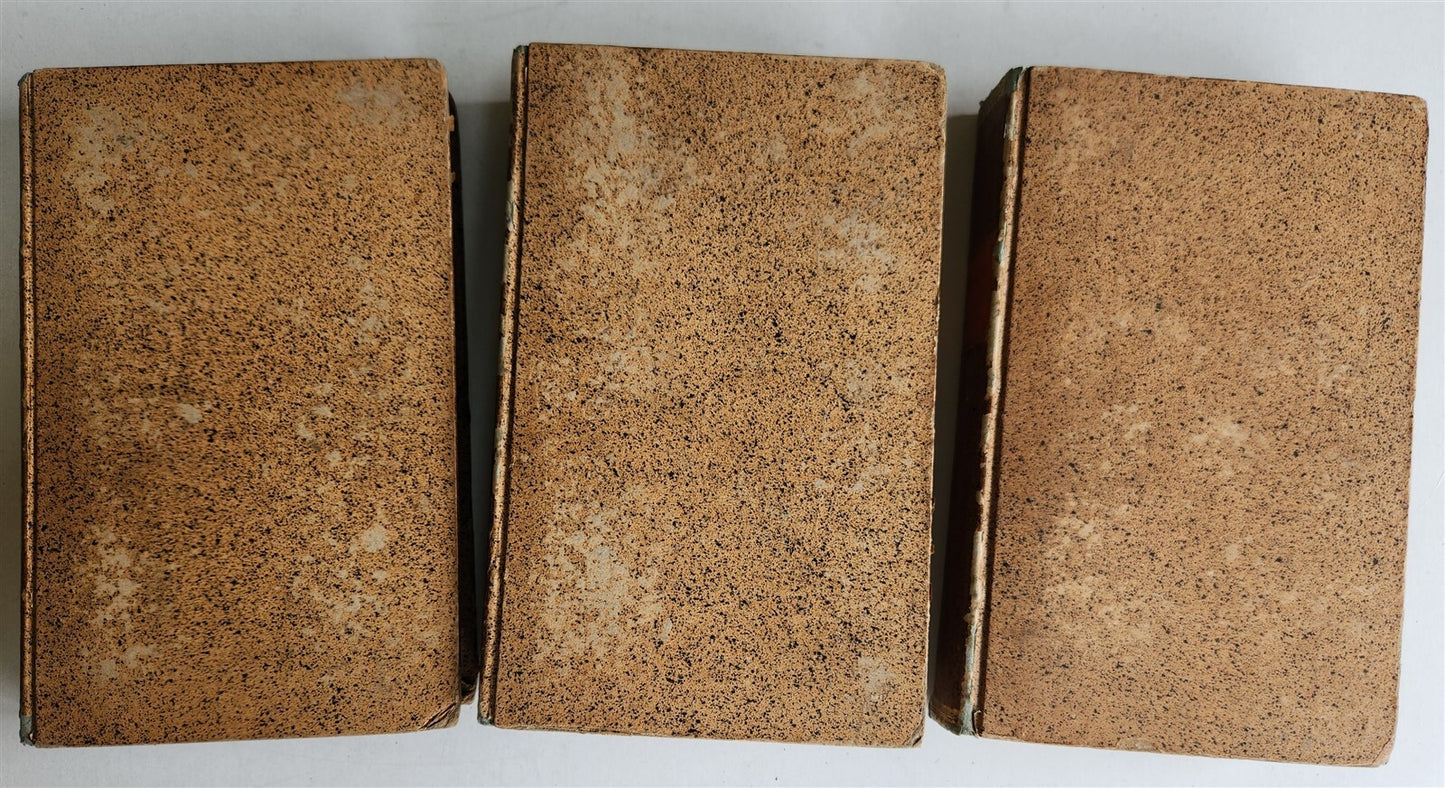 1838 TRAVELS to OCEANIA MALAYSIA POLYNESIA 3 VOLUMES antique ILLUSTRATED German