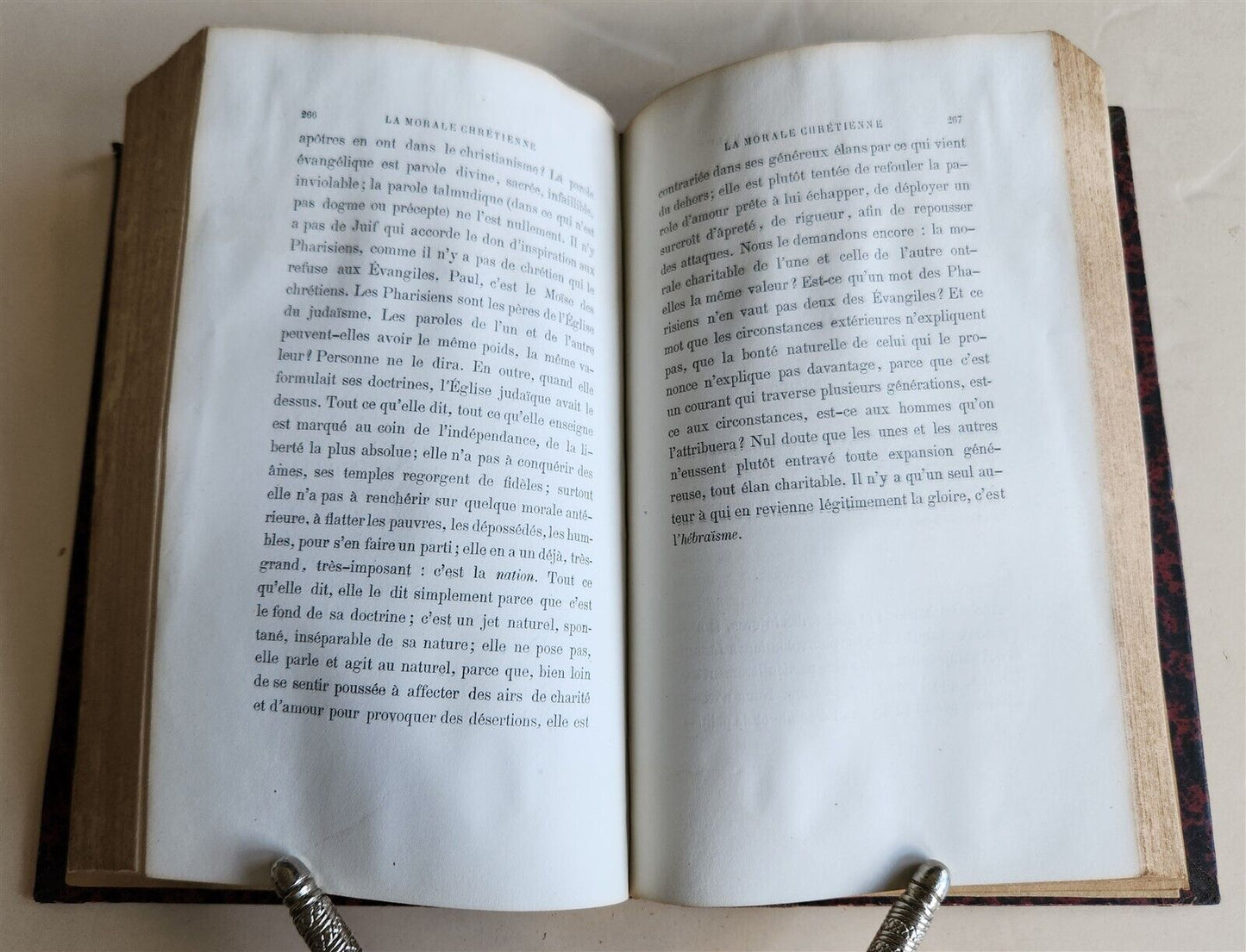 1867 JEWISH & CHRISTIAN MORALITY COMPARES to ISLAMISM antique in FRENCH