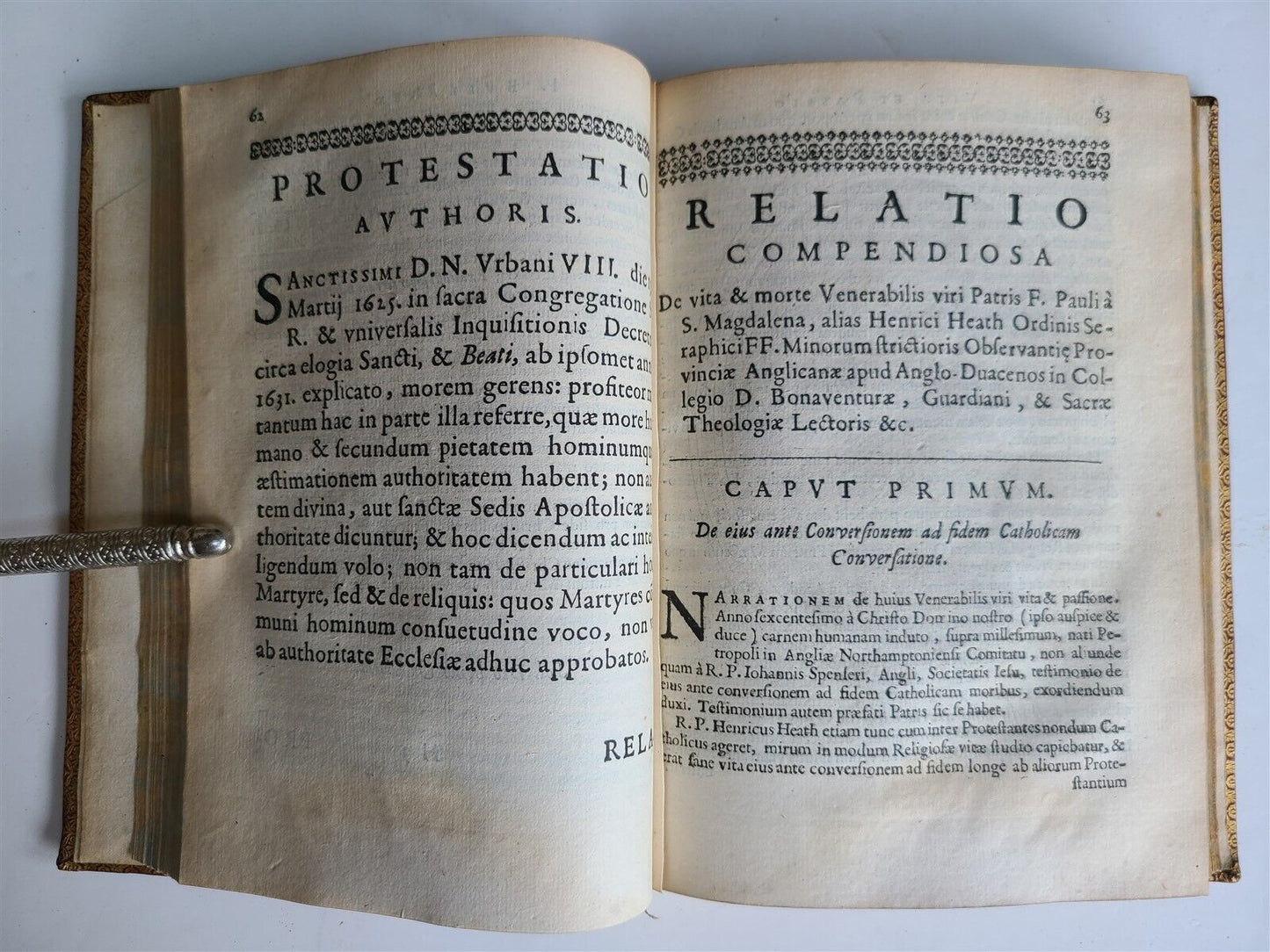 1649 ENGLISH FRANCISCAN WRITINGS antique missionary in Japan India & Morocco