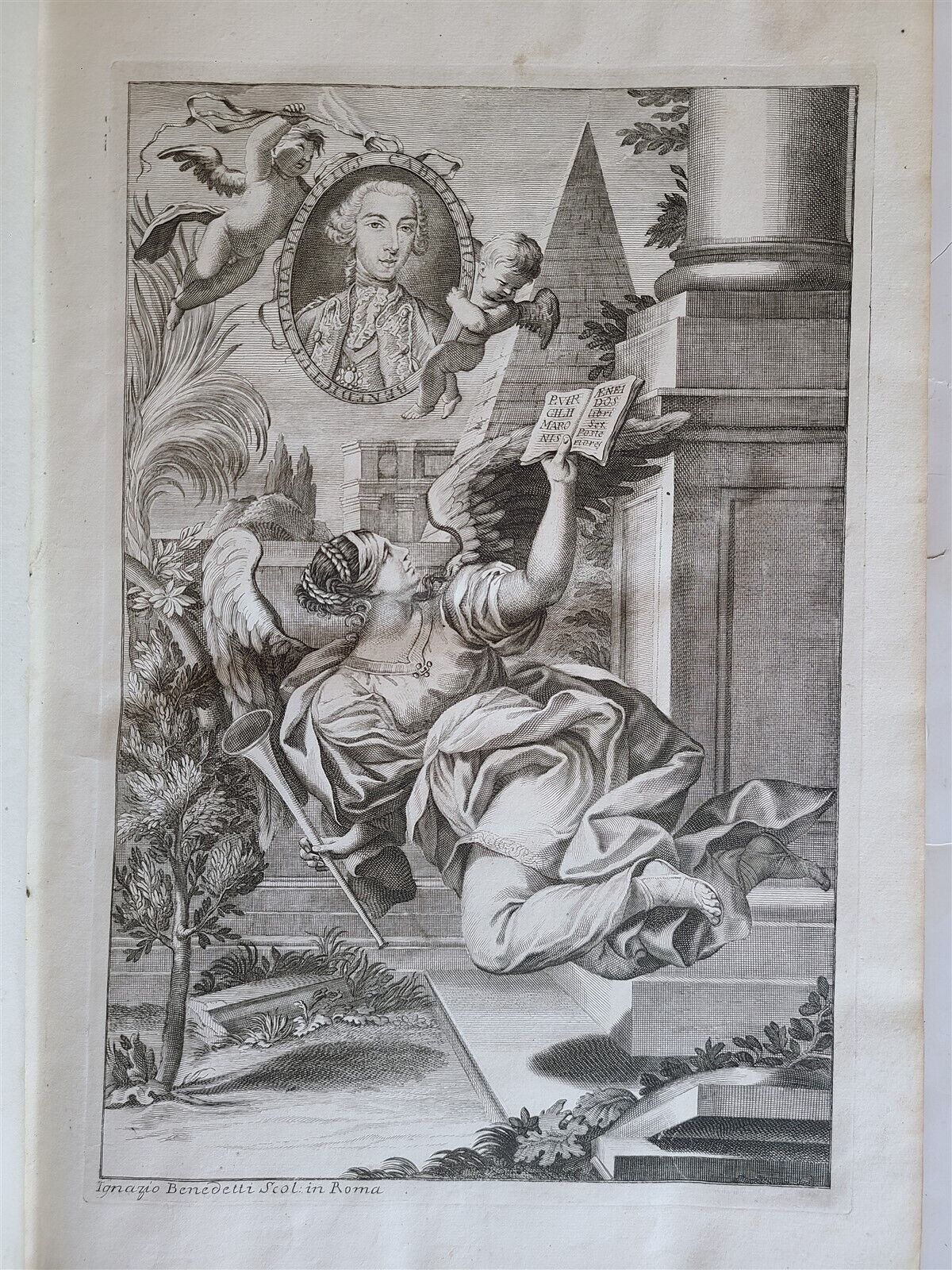 1764 VIRGIL ROMAN POETRY ILLUSTRATED 2 FOLIOS antique Bucolica Georgica antique