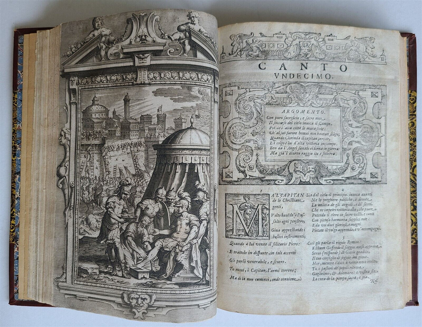 1617 TORQUATO TASSO La Gerusalemme liberata AMAZINGLY ILLUSTRATED antique FOLIO