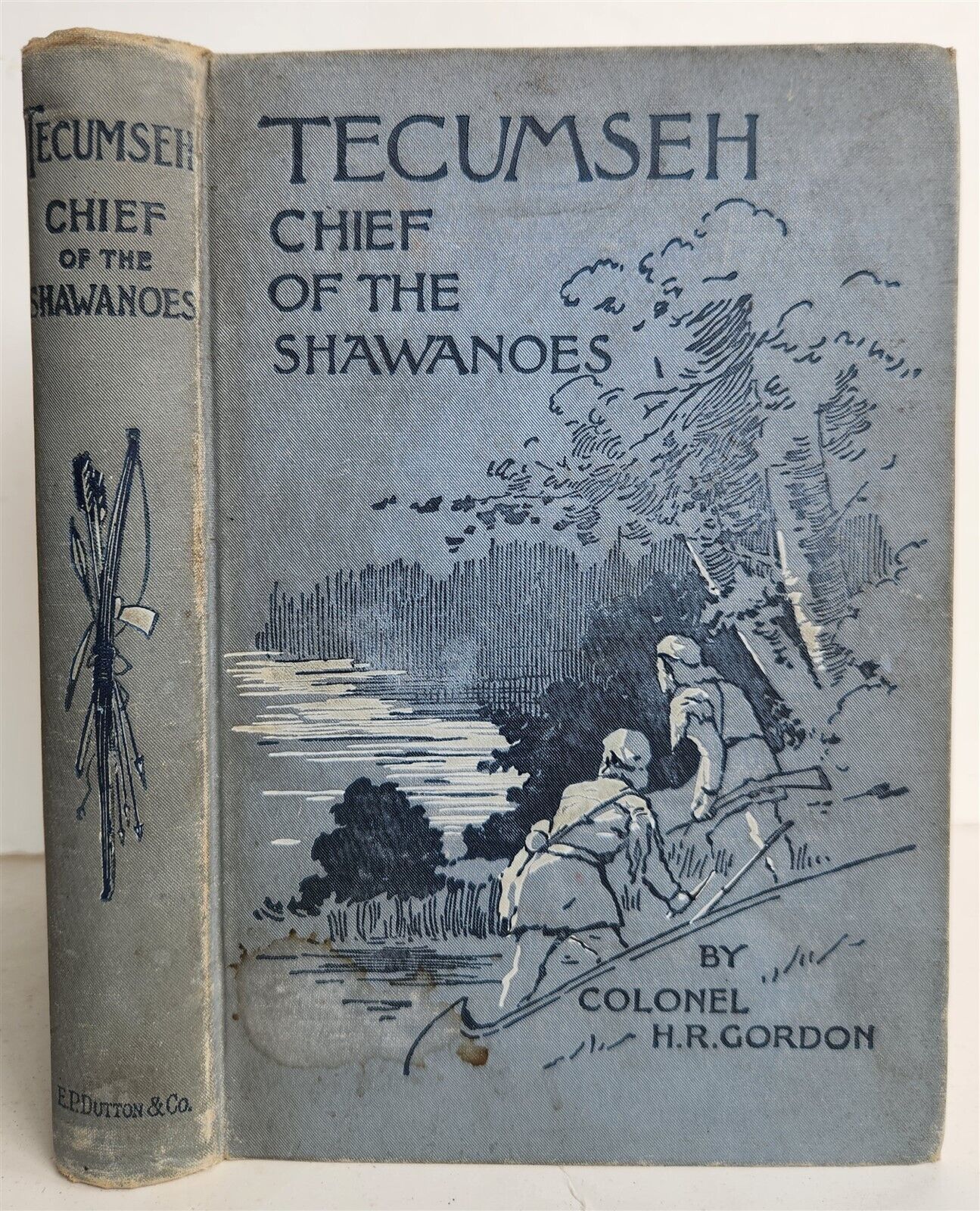 1898 TEKUMSEH CHIEF OF THE SHAWANOES by COLONEL H.R.GORDON antique AMERICANA