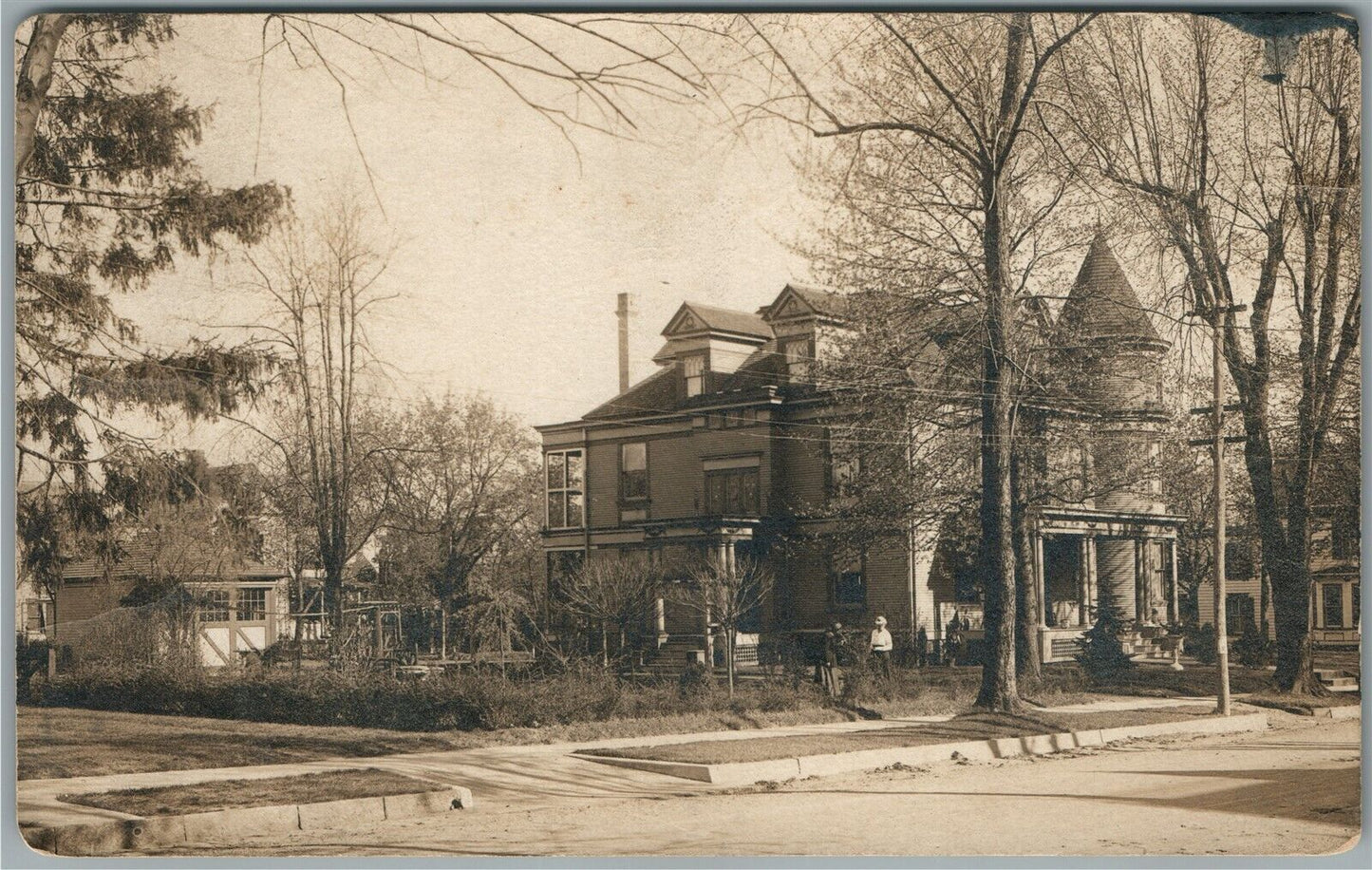 MISS PACHER'S HOME ANTIQUE REAL PHOTO POSTCARD RPPC