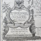 1775 MAP of RUSSIAN LITHUANIA BELARUS antique CHARTE von RUSSISCH LITAUEN rare