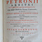 1743 SATYRICON by PETRONIUS antique 2 VOLUMES VELLUM BINDING