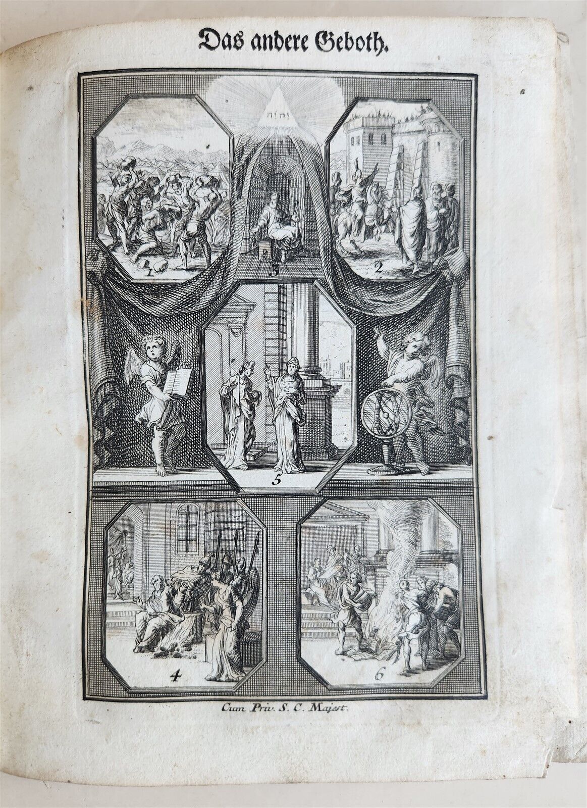 18th century ILLUSTRATED CATECHISM antique