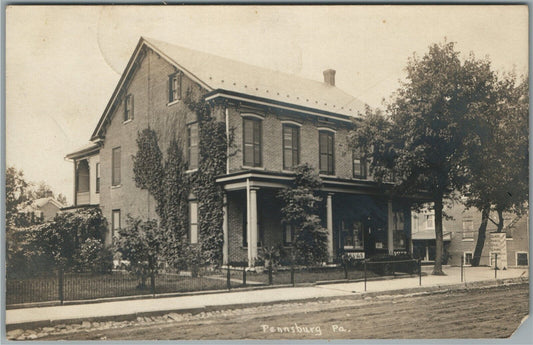 PENNSBURG PA ANTIQUE REAL PHOTO POSTCARD RPPC