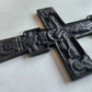 RUSSIAN BRONZE CRUSIFIX ICON 18th-19th CENTURY antique CROSS RARE