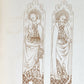 1867 ILLUSTRATIONS of the ROOD SCREEN in RANWORTH antique ILLUSTRATED FOLIO