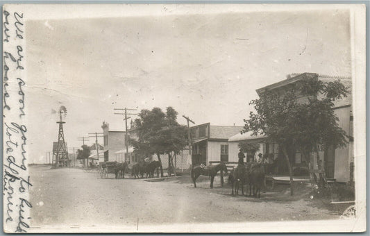 ROCK ISLAND IL STREET SCENE ANTIQUE REAL PHOTO POSTCARD RPPC
