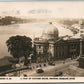 BRISBANE AUSTRALIA CUSTOMS HOUSE ANTIQUE REAL PHOTO POSTCARD w/ STAMP RPPC