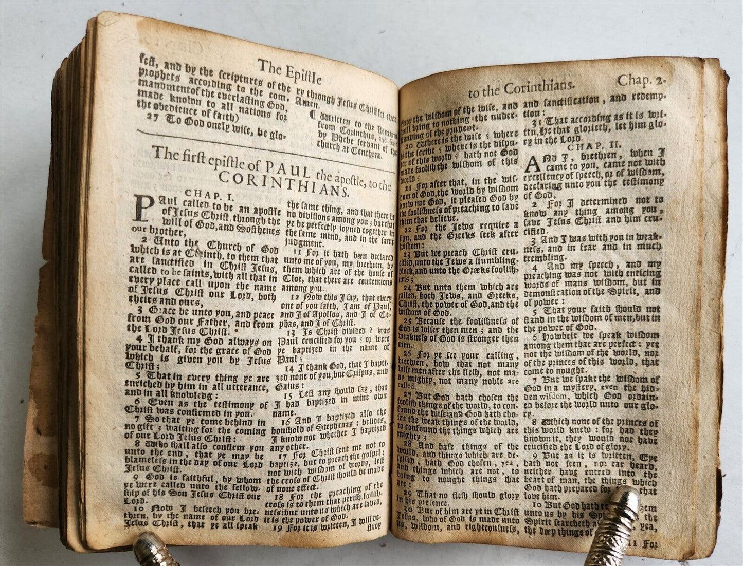 1672 BIBLE in ENGLISH NEW TESTAMENT antique KING JAMES VERSION