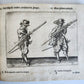 1664 ILLUSTRATED MILITARY WORK on TECHNIQUES for HANDLING MUSKET & PIKE antique