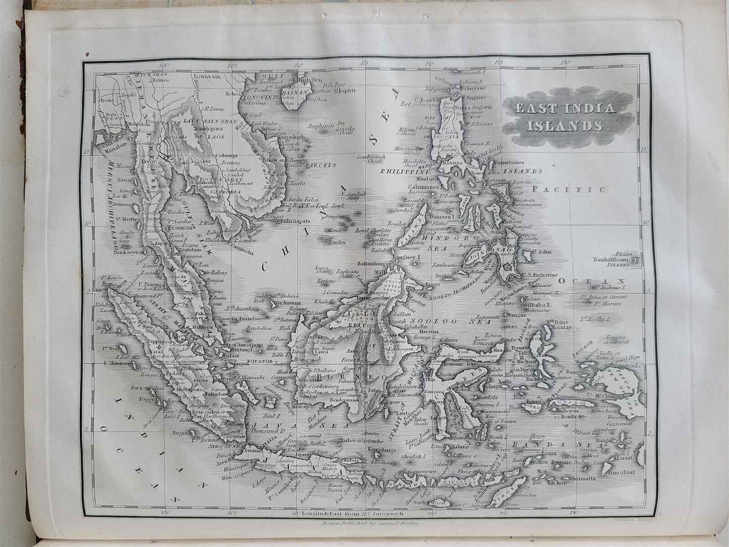 1847 SYSTEM of UNIVERSAL GEOGRAPHY by S. WALKER Vol.I antique ILLUSTRATED FOLIO