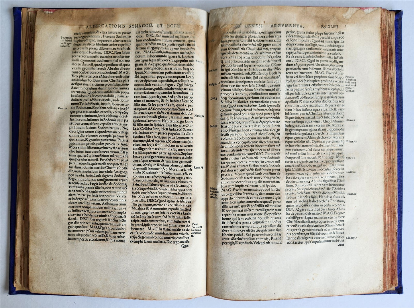 1537 ALTERCATIO SYNAGOGAE et ECCLESIA antique 16th CENTURY in LATIN Judaica
