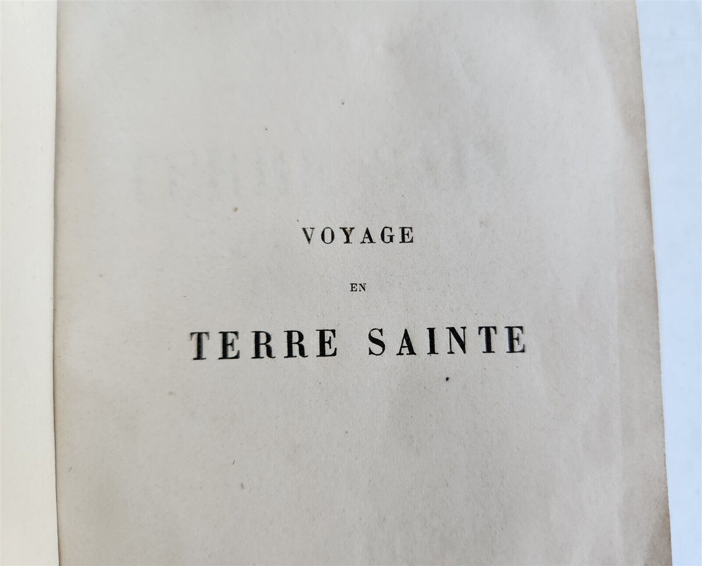 1866 VOYAGE en TERRE SAINTE by FELIX BOVET ILLUSTRATED w/ MAPS antique