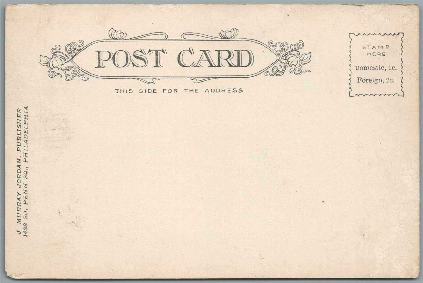 PHILADELPHIA PA BELLEVUE STRATFORD HOTEL ANTIQUE POSTCARD