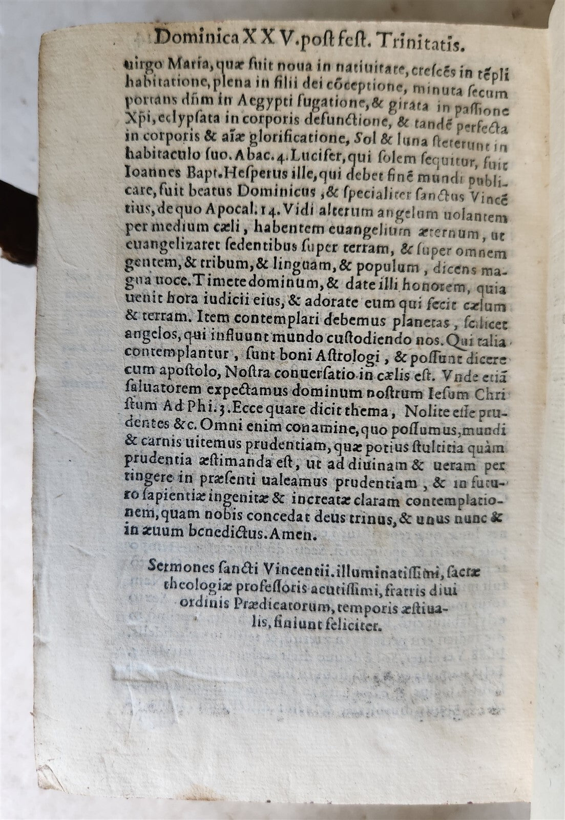 1573 SERMONS by San Vincenzo Ferrreri 2 VOLUMES antique 16th CENTURY in LATIN
