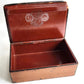 RUSSIAN 19th cent antique LACQUER BOX VISHNYAKOV MANUFACTURE TEA PARTY w/SAMOVAR