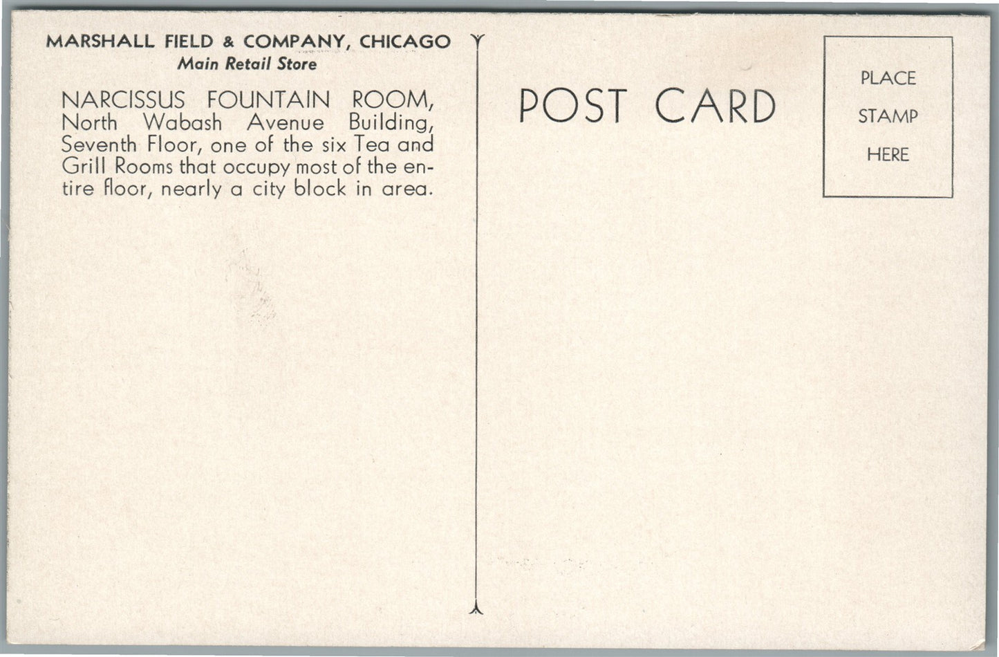 CHICAGO IL MARSHALL FIELD CO. RETAIL STORE VINTAGE REAL PHOTO POSTCARD RPPC