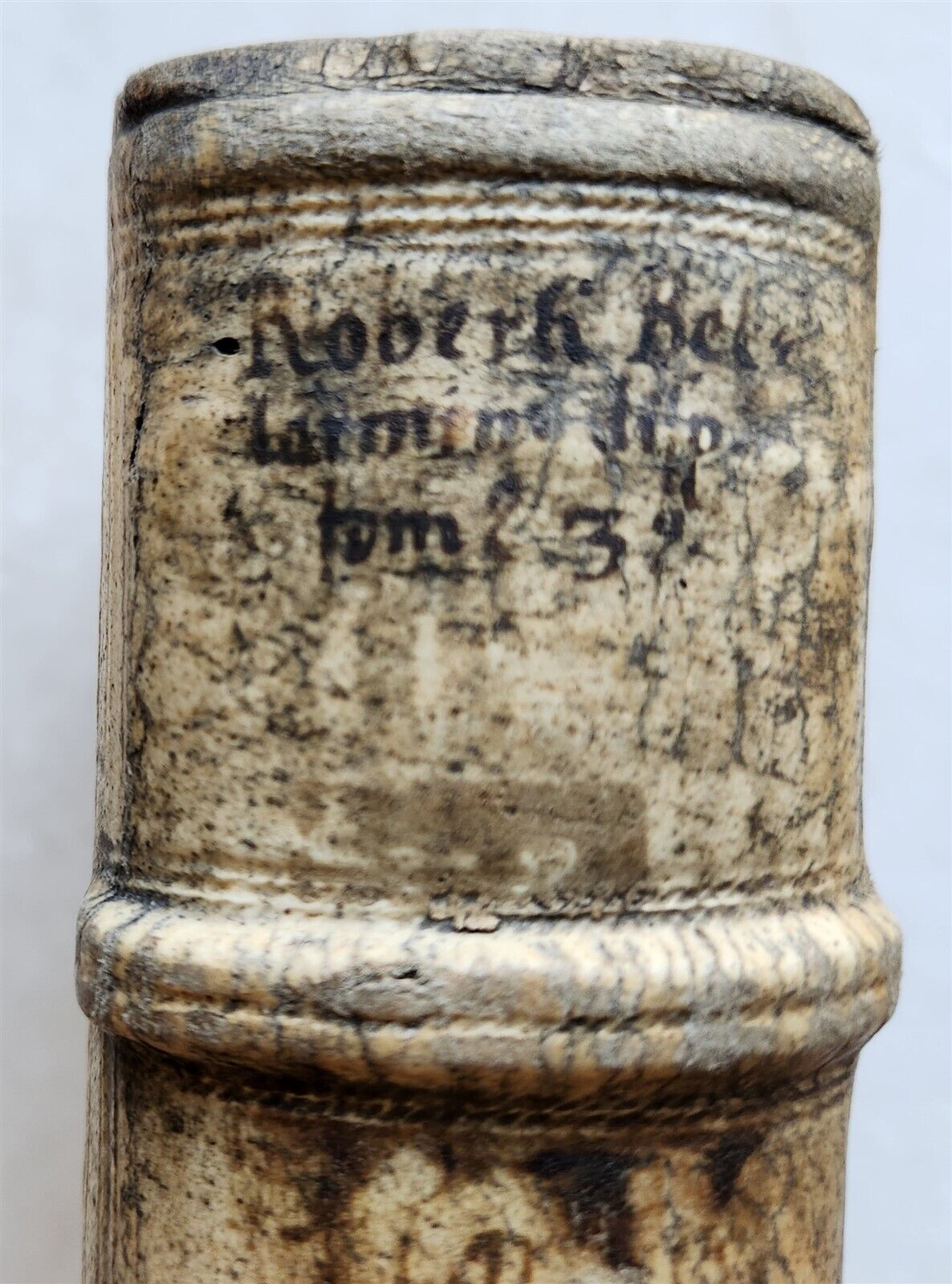 1593 DISPUTATIONES AGAINST HERETICS ROBERTI BELLARMINI antique PIGSKIN FOLIO v.3