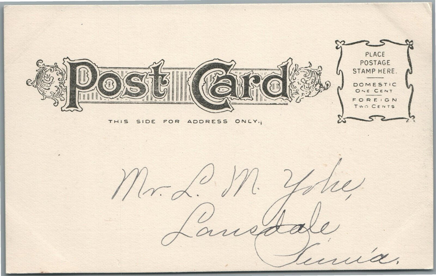 OREGON PA MAIN FARM of J.W. SHIRK ANTIQUE POSTCARD