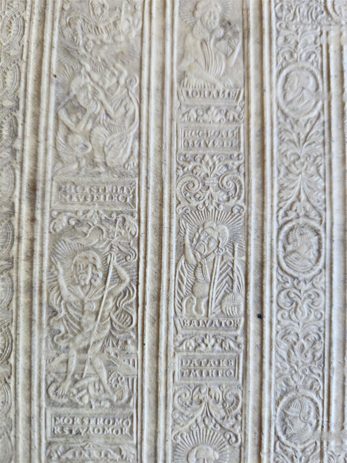 1593 DISPUTATIONES AGAINST HERETICS ROBERTI BELLARMINI antique PIGSKIN FOLIO v.3