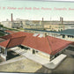 BROCKTON MA CAMPELLO RAILROAD STATION DEPOT & SHOE FACTORY ANTIQUE POSTCARD