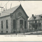 NEWTOWN PA OLD AND NEW BANK ANTIQUE POSTCARD