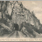 CANADIAN PACIFIC RAILWAY JACK FISH TUNNEL LAKE SUPERIOR ANTIQUE POSTCARD