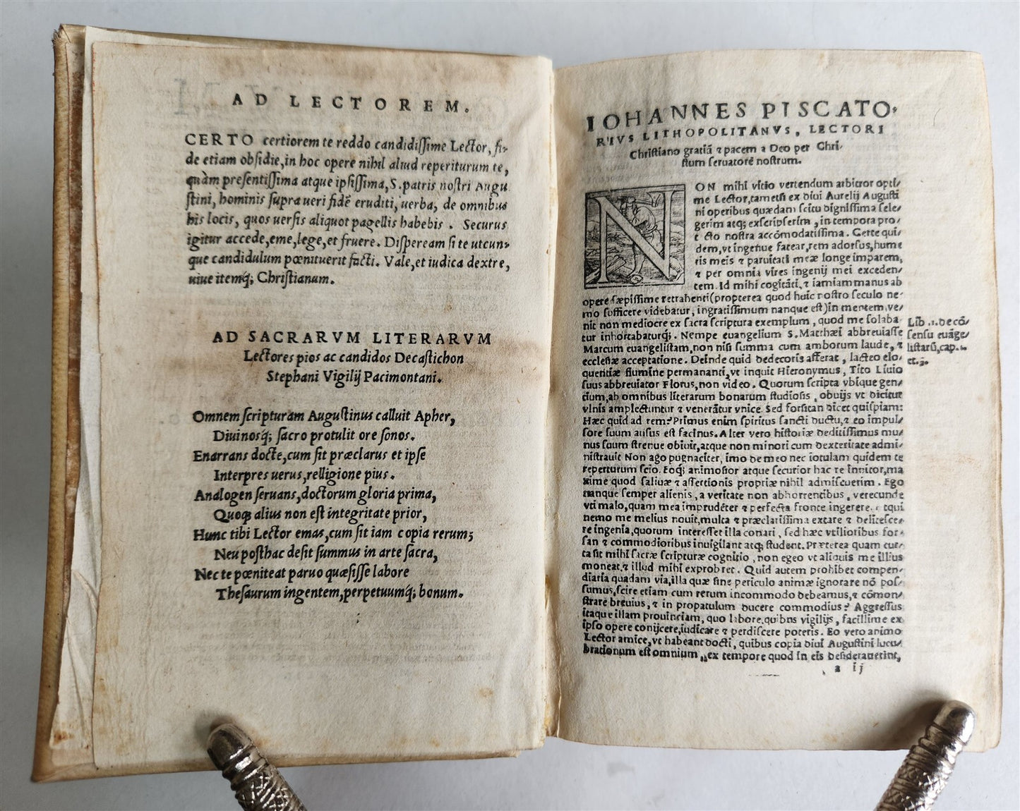 1542 OMNIUM OPERUM DIVI AURELII AUGUSTINI antique VELLUM BOUND 16th CENTURY
